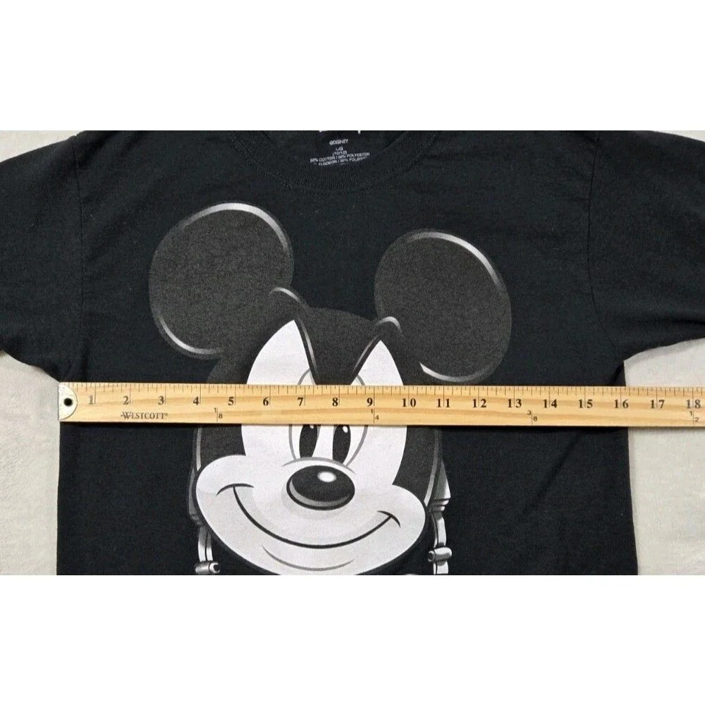 Boys Disney Mickey Mouse Short Sleeve T Shirt Black Large 10/12